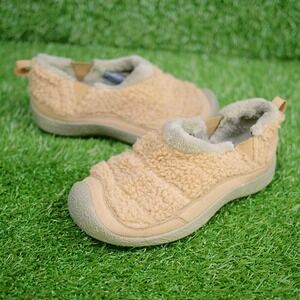 Keen Howser II Slip On Tan Faux Shearling Fleece - Kids Size 1